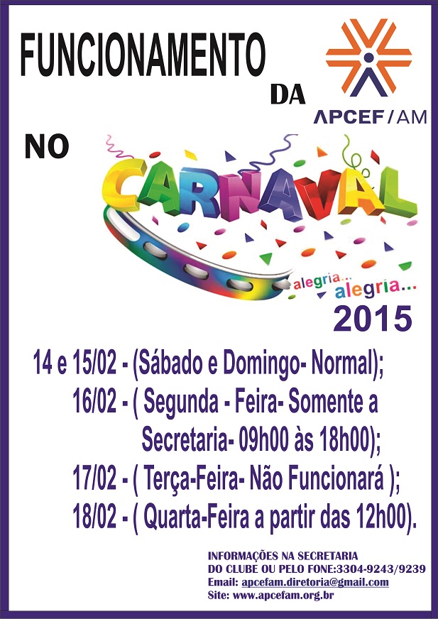 Comunicado Publicação Carnaval
